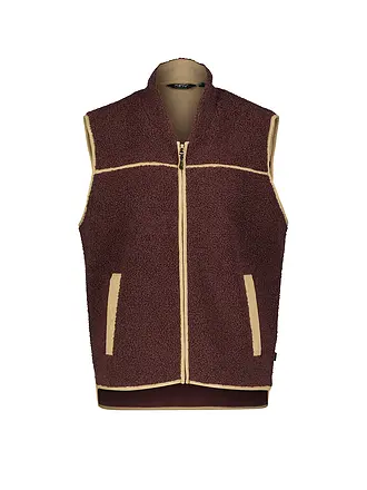 MERU | Gilet da donna Herlev in pile teddy | braun